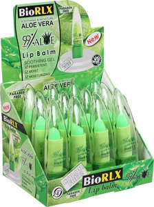 BioRLX %99 Aloe Vera Lip Balm Color Free