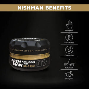 Nishman Hair Styling Series - 07 Gold One - 5.07 Fl. Oz (150ml)