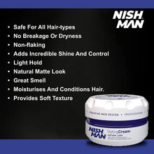 Load image into Gallery viewer, Nishman Hair Styling Series N.6 Cream Wax - 5.07 Fl. Oz (150ml)