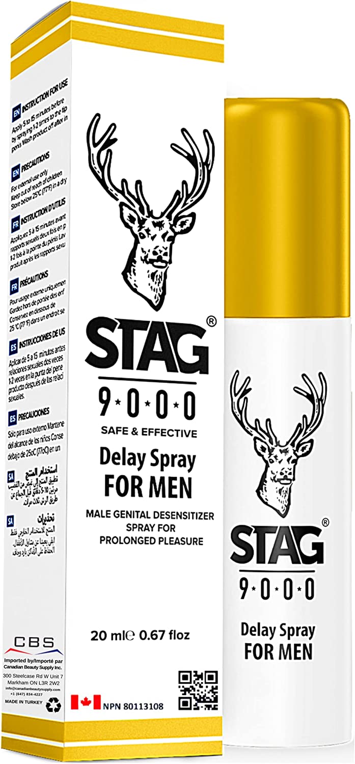 STAG 9000 Long-lasting Dragon Spray, Him Climax Delay Spray for Men, Delay Spray for Him Longer, Delay Spray Climax Control for Men 20ml for Longer Enjoyment Improved Relationship