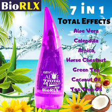 Load image into Gallery viewer, BioRLX 7 in 1 Herbal Total Effects  Aloe Vera, Calendula, Arnica, Horse Chestnut, Green Tea, Coconut Oil and Tea Tree Oil Gel 8.5 oz