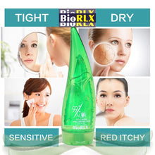 Load image into Gallery viewer, BioRLX  99% Purity  Aloe Vera  Gel with Collagen and Hyarulonic Acid for Face, Body and Hair &amp; Soothing, Moisture, Sun Burns, Anti Wrinkle, Anti Aging, Rashes, Razor Bumps, Dry Skin 2.7 oz.