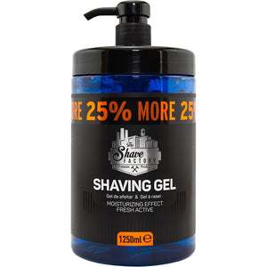 The Shave Factory Shaving Gel 1250ML with 25% MORE Free - Moisturizing Effect Fresh Active (42.26 Fl. Oz)