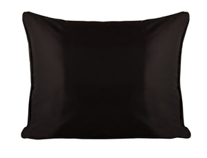 BioRLX Satin Pillow Case for Hair & Facial Skin to Prevent Wrinkles Hidden Zipper 1 Piece Black