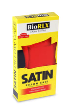 Load image into Gallery viewer, BioRLX Satin Pillow Case for Hair &amp; Facial Skin to Prevent Wrinkles Hidden Zipper 1 Piece Red