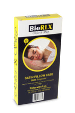 Load image into Gallery viewer, BioRLX Satin Pillow Case for Hair &amp; Facial Skin to Prevent Wrinkles Hidden Zipper 1 Piece Cappuccino