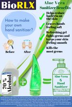 Load image into Gallery viewer, biorlx aloe vera hand sanitizer, biorlx Aloe vera collagen and hyarulonic acid gel 250 ml own your hand sanitizer.