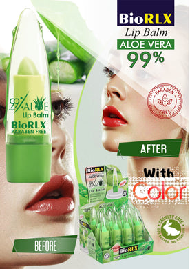 BioRLX %99 Aloe Vera Lip Balm with Color