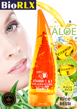 Load image into Gallery viewer, BioRLX Aloe Vera, Vitamin C, Kojic Acid and Rice Milk Gel 250ml