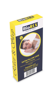 BioRLX Satin Pillow Case for Hair & Facial Skin to Prevent Wrinkles Hidden Zipper 1 Piece White