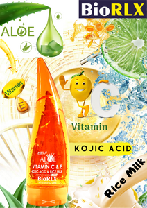 BioRLX Aloe Vera, Vitamin C, Kojic Acid and Rice Milk Gel 250ml